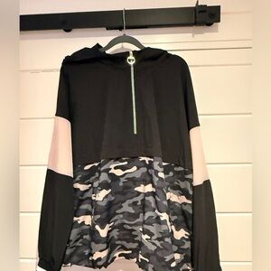 Calvin Klein Performance Black and Gray Hoodie